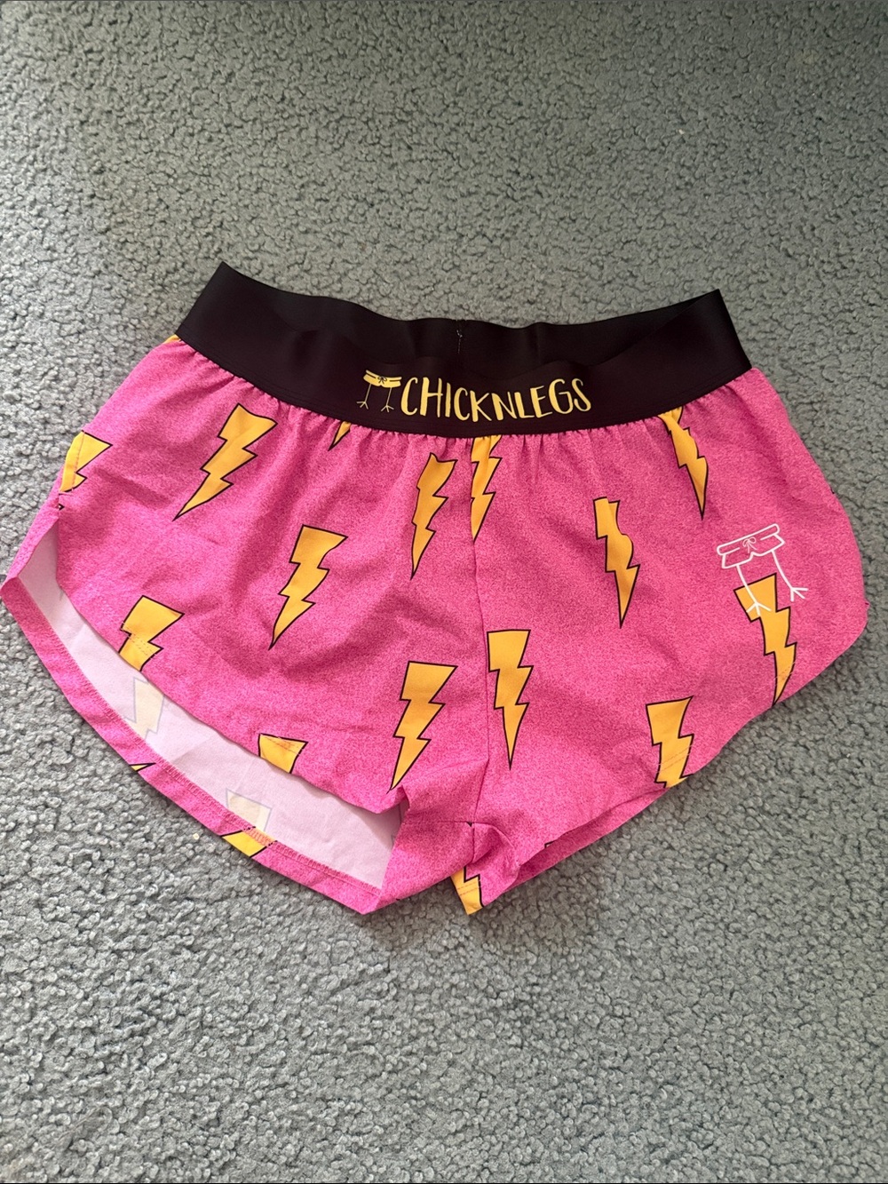 Chicknlegs Pink Lightning Athletic Shorts